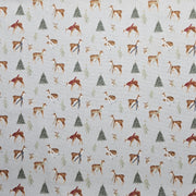 Panama Weave 100% Plain Cotton Fabric - Christmas Design - CP002