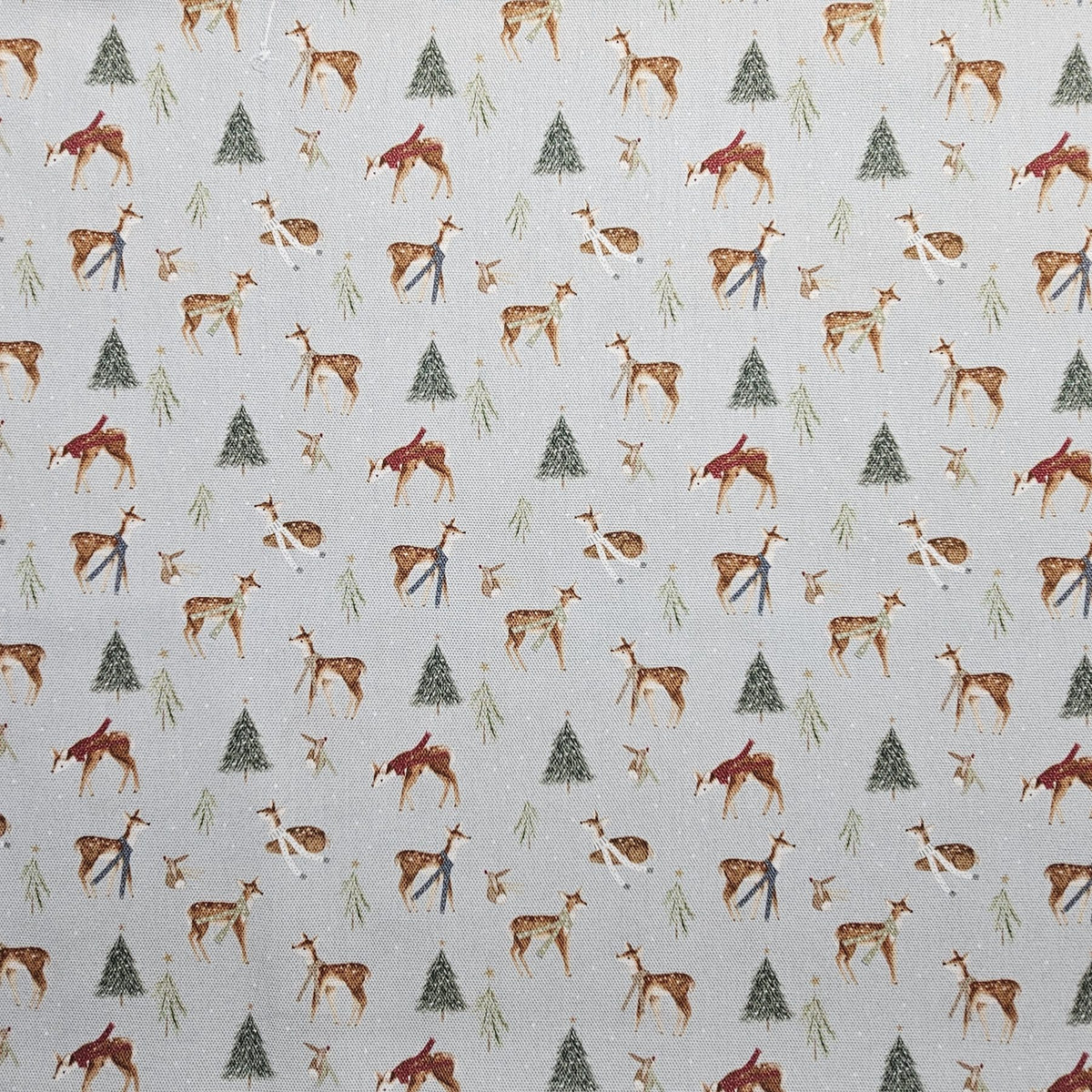 Panama Weave 100% Plain Cotton Fabric - Christmas Design - CP002