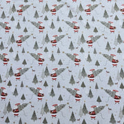Panama Weave 100% Plain Cotton Fabric - Christmas Design - CP016