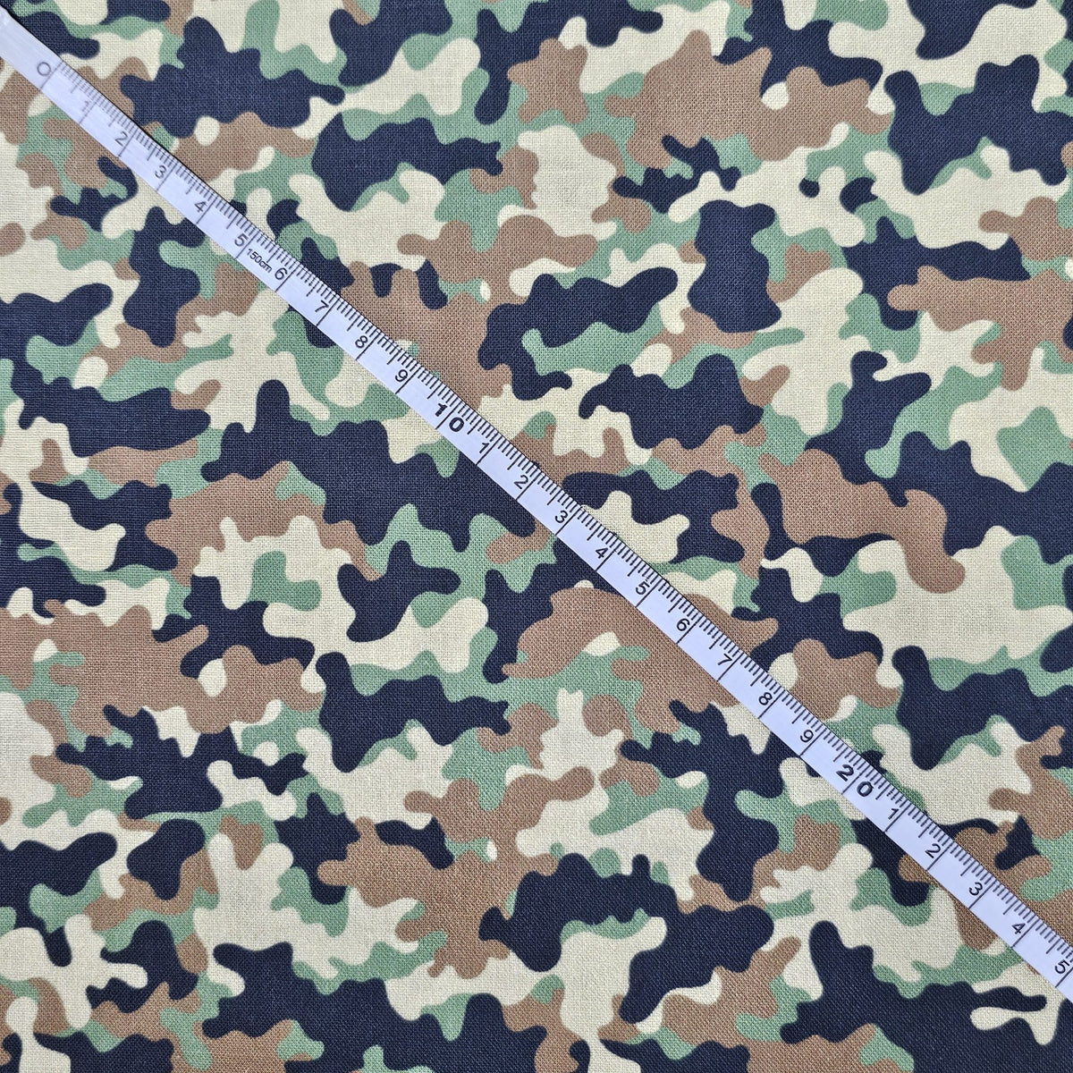Crafty Fabrics - Small Camouflage Design - CC103