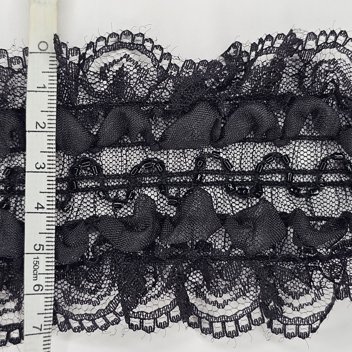 Black Elasticated Large Trimmings - 3 metres - TP3033