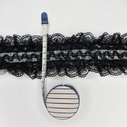 Black Elasticated Large Trimmings - 3 metres - TP3033