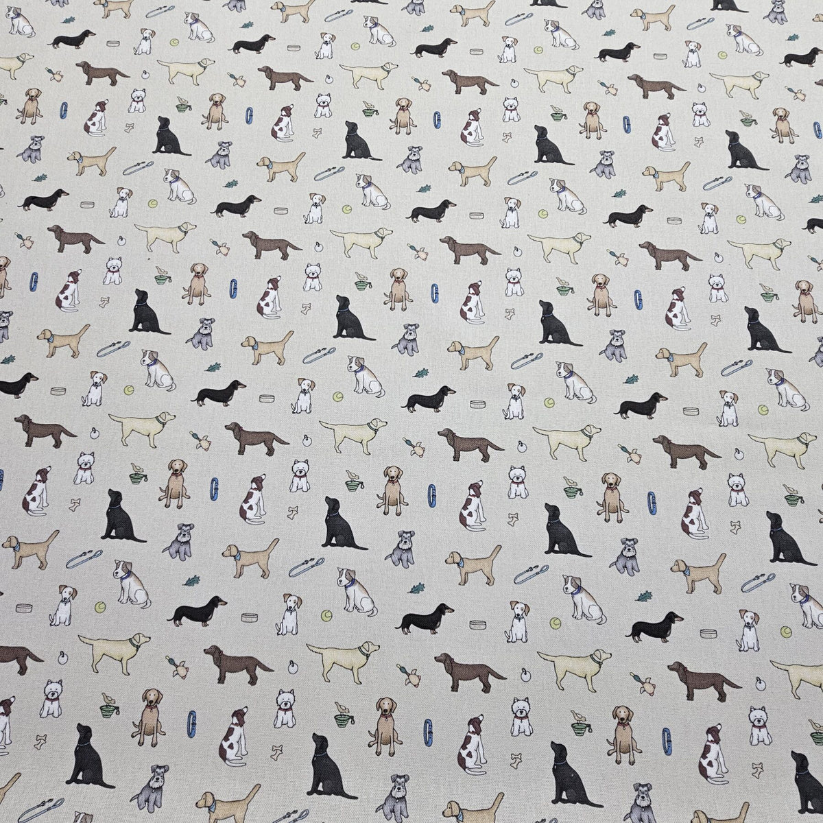 Panama 100% Cotton Fabric - Emma Lawrence Designs - Dogs - CC263