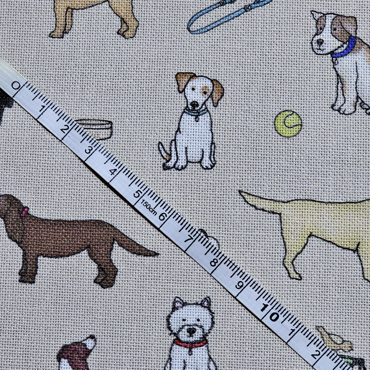 Panama 100% Cotton Fabric - Emma Lawrence Designs - Dogs - CC263