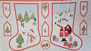 Fabric Panel - Jolly St Nick Christmas Stocking - Panel 17