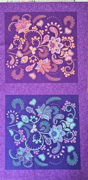 Fabric Panel - Andover by Sarah Maxwell Fantasy Garden - Panel 22