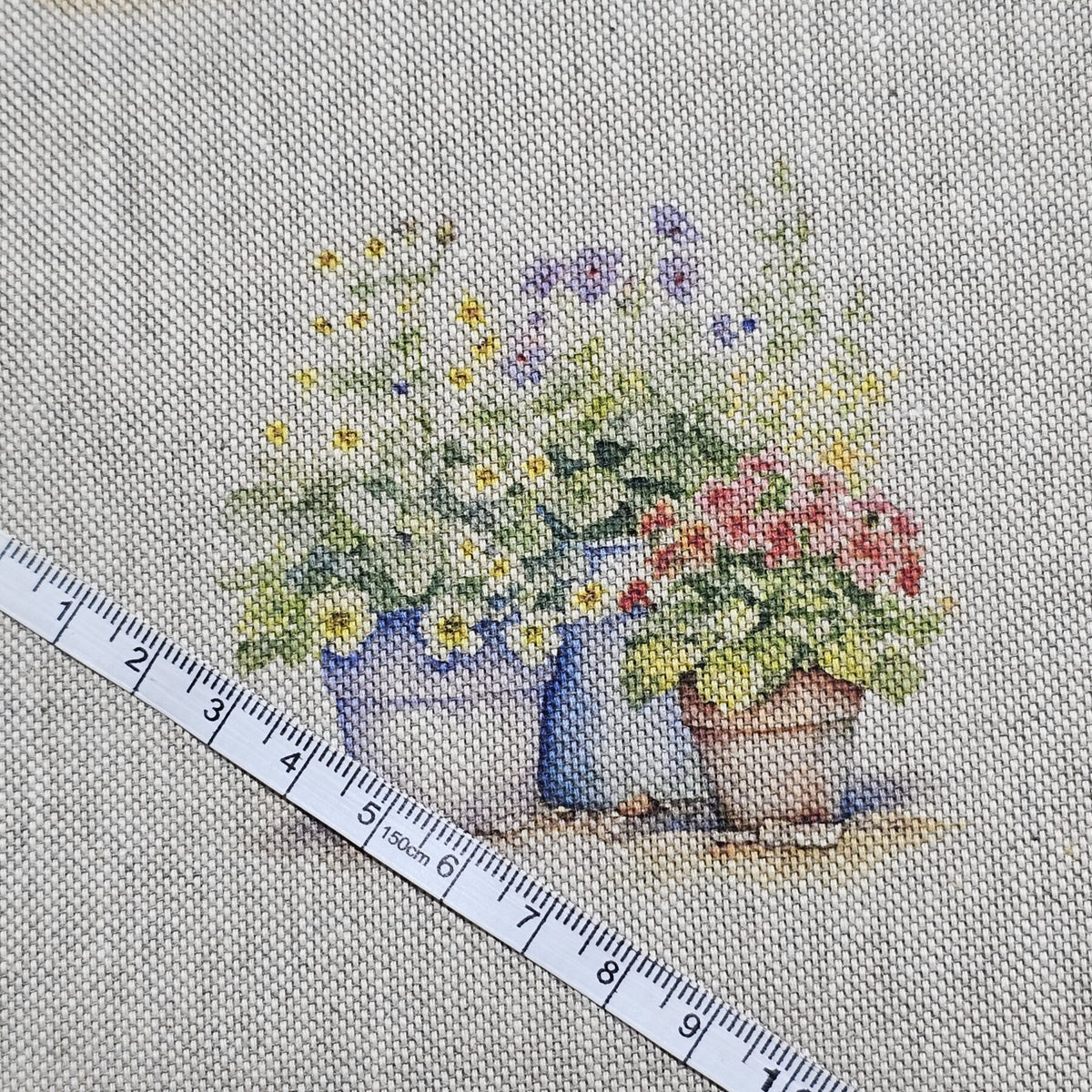Cotton Canvas - Flower Pots - CC284