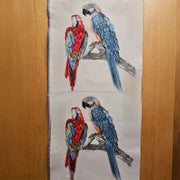 Fabric Panel - Macaw Parrot - Gobelin Panel 14