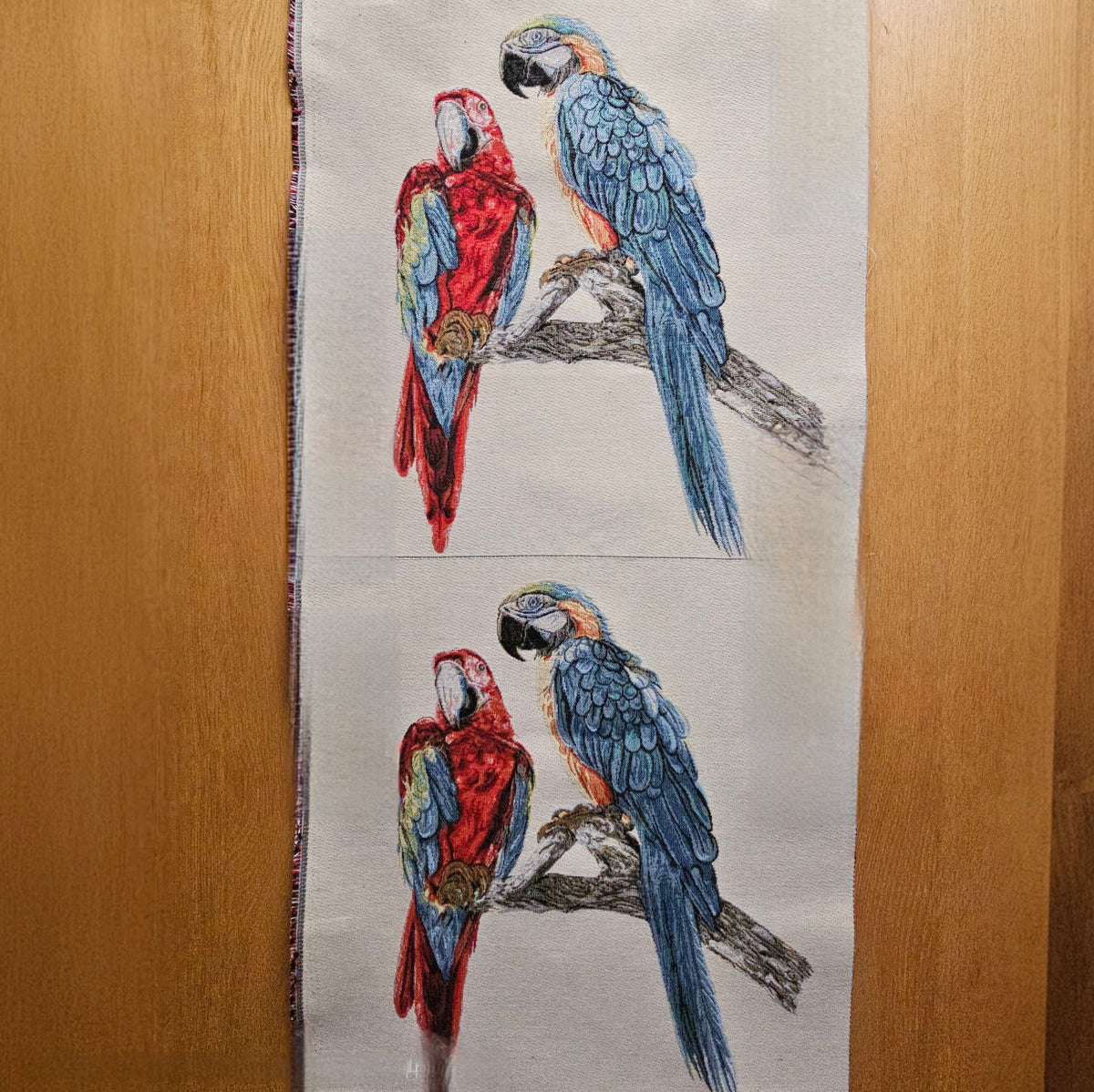 Fabric Panel - Macaw Parrot - Gobelin Panel 14