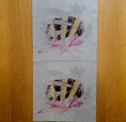 Fabric Panel - Bee and Flower - Panel 26
