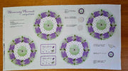 Fabric Panel - Bloomerang Placemats and Quilt Labels- Panel 21