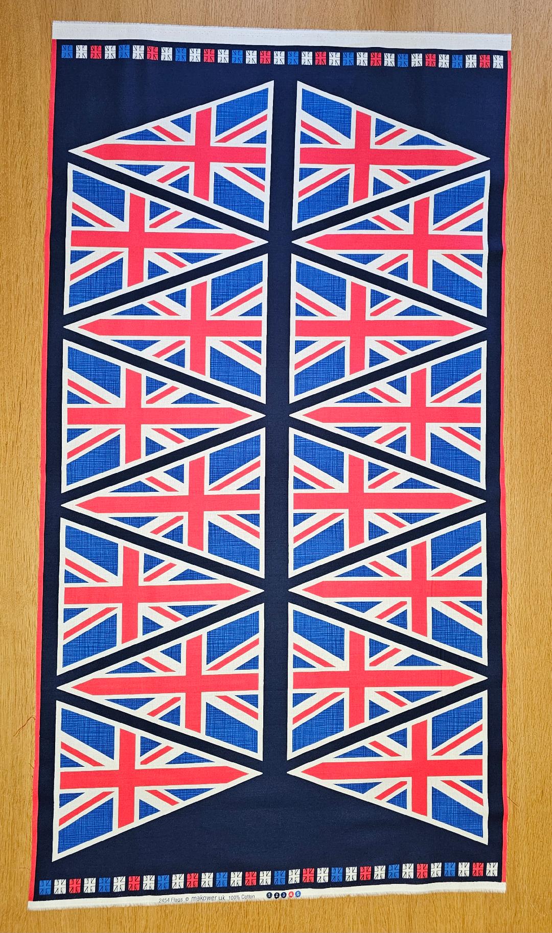 Fabric Panel - Union Jack Bunting ( To Make ) - Panel 40