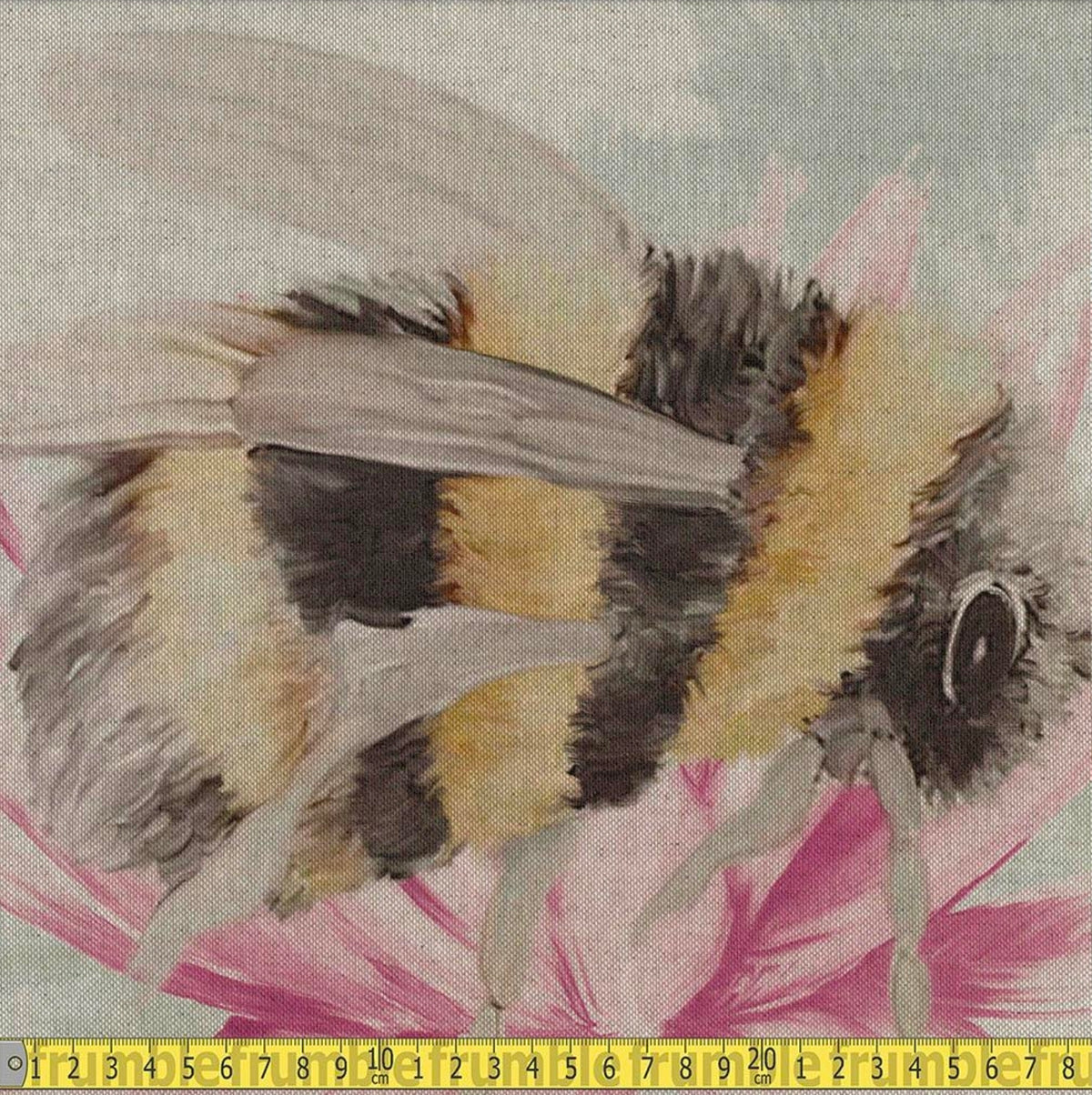 Fabric Panel - Bee and Flower - Panel 26